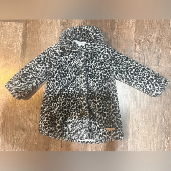 FINAL PRICE Girl’s Calvin Klein Jeans Faux Fur Jacket - Picture 1 of 6